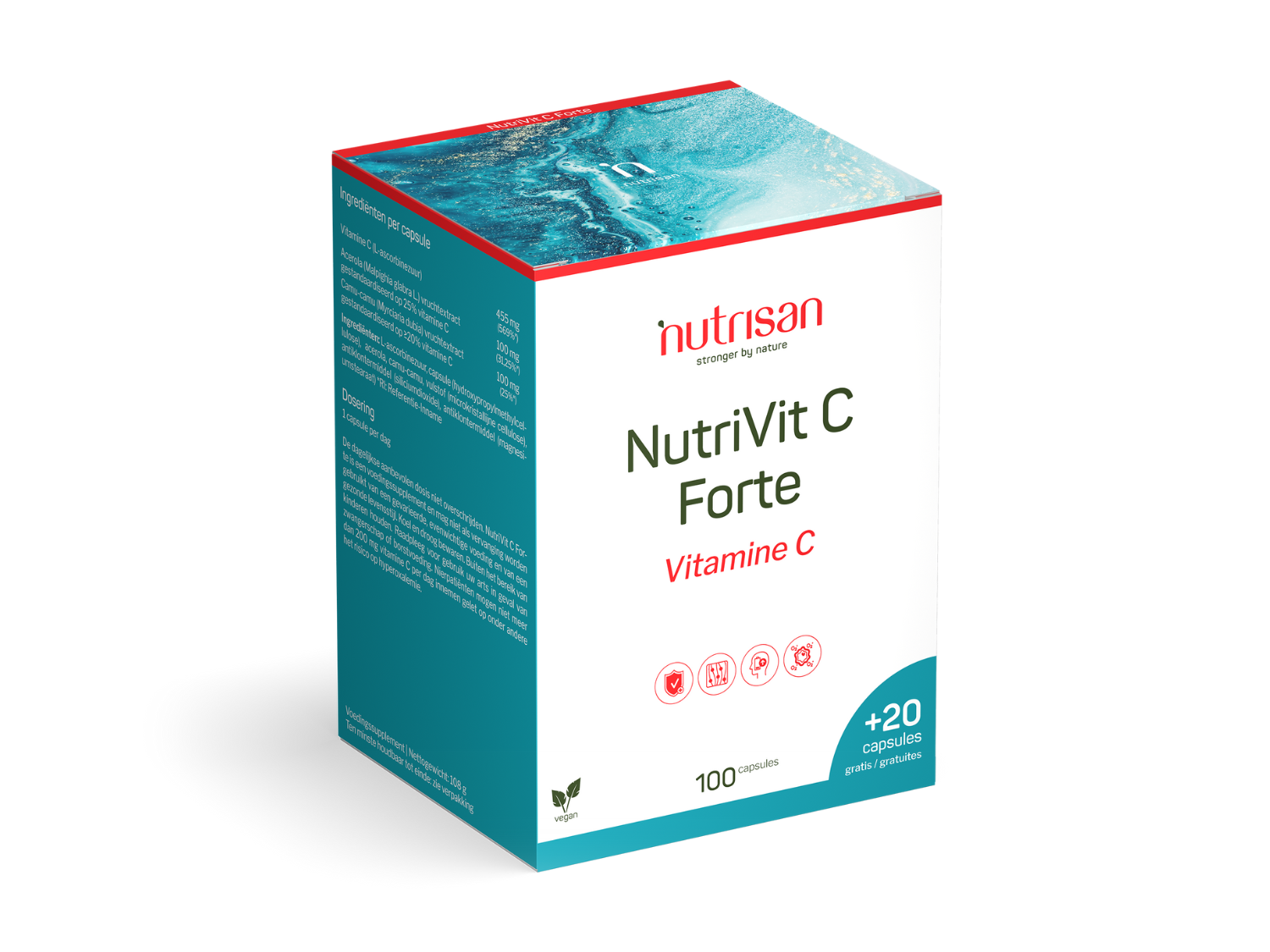 NutriVit C Forte - 100 + 20 Gratis Caps | NS13404